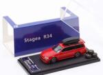  Model colecționar Model Contemporary: Automobile - Nissan Stagea Skyline GT-R R34 Wagon, Red (STW158)
