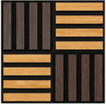 Leziter Akusztikus falpanel Deco X olajos tölgy hatású 60x60x1, 8 cm (J01TF16-OAK) - leziter