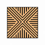 Leziter Akusztikus falpanel Deco VII bambusz hatású 60x60x1, 8 cm (J01TF06-BAM) - leziter