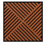 Leziter Akusztikus falpanel Deco VIII dió hatású 60x60x1, 8 cm (J01TF08-WAL) - leziter