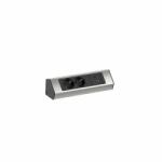 Bachmann Hosszabbítókábel, BACHMANN, modell CASIA 2 2xCEE7/3 1xUSB A/C 22W 2, 0m AEH rozsdamentes megjelenés