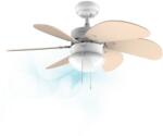 Cecotec ceiling fan EnergySilence 3600 Vision SunLight, 50 W, diameter 92 cm, lamp, 3 speeds, 6 reversible blades, summer/winter function, pull switch, white/yellow - 05963 (05963)