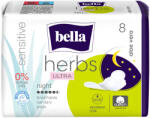 Bella Herbs Ultra Night sensitive absorbante igienice cu aloe vera 8 buc (BE-013-MW08-W09)