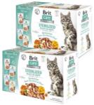 Brit CARE Fillets in Gravy Box Pouch Sterilized 24x85g sterilizált macskáknak