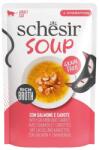 Schesir Soup Lazac sárgarépával 40 g kiegészítő leves macskák számára