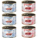 SUPER RAFI Mini Pure Line mix 2 íz édesburgonyával 6x185g nedves táplálék kisméretű kutyák számára