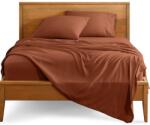 Kotonia Home Cearceaf de pat Kotonia Home, 100% bumbac, Olandina color, 220x240 cm, ceramic (002581)