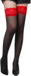 eross Ciorapi Eross Red Lace Silicone L/XXL Negru