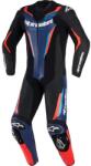 Alpinestars GP FORCE V2 egyrészes motoros overál fekete-kék-fluo piros