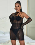 eross rochie Glitter Fishnet L/XXL Black