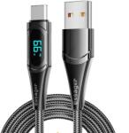 Essager Cablu USB Type-A la Type-C Essager 100CM, cu afișaj LED - 100W