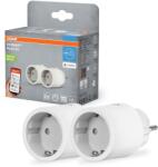 OSRAM - 2 db-os SMART+ MATTER SCHUKO okos konnektor 2300W/230V/10A Wi-Fi fehér 4099854641671 (P228175)