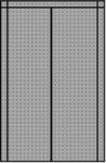 Garden Line szúnyogháló 80/90/100 x 210/220 cm ajtókra - szürke (CH-HEB5528)