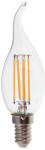 V-TAC LED izzó átlátszó filament gyertya alakú E14, 4w, 4000K, természetes fehér, 400lm, 300°, CRI>80, V-TAC, 214429 (214429)