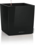 Lechuza CUBE Premium 40 cm műanyag növénytartó black high gloss