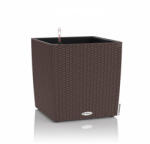 Lechuza CUBE Cottage Mocha műanyag növénytartó 40 cm