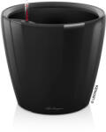 Lechuza CLASSICO Premium Kivehető Be Ővel Black High Gloss LS műanyag növénytartó 43 cm
