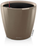 Lechuza CLASSICO Premium Kivehető Be Ővel Taupe High Gloss LS műanyag növénytartó 21 cm