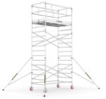 CAGSAN Protube L 240 cm sorozat - Dupla széles gurulóállvány Munkamagasság: 6, 4m (ProTUBE L6_FP)
