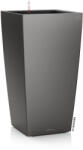 Lechuza CUBICO Premium Charcoal Metallic műanyag növénytartó 40 cm