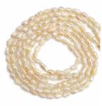  Margele Perle de Cultura Albe Neregulate 6-8x4-5 mm Lungime Sirag 34 cm