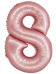 GoDan Rózsaszín 8-as Light Pink Mat szám fólia lufi 76 cm MLG159172 (MLG159172)