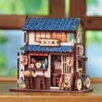 Cartartem Puzzle 3D, Mini cotor de carte Ramen Shop, Cartartem, Lemn