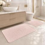 Tropik Home Set 2 covorase baie bumbac Elite Roz Pudra, Tropik Home Covor baie