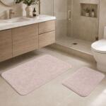 Tropik Home Set 2 covorase baie bumbac Parma Roz pudra, Tropik Home Covor baie
