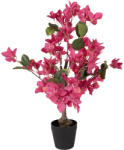 Clayre & Eef Floare Bougainvillea roz artificiala in ghiveci 25x25x60 cm (5PL0227)