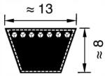 Optibelt Ékszíj Optibelt, A34 1/2" 13x875 VB13875 (VB13875)