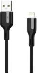 Choetech Cablu USB 2.0 A tata - Lightning Choetech XAL-0003-BK 1m 2.4A silicon negru (XAL-0003-BK)