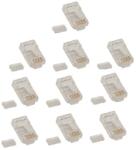 EMOS Set 10 mufe RJ45 8p8c cu ghidaj cabluri CAT6 UTP SOLID Emos K0103-10 (K0103-10)
