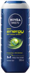 Nivea Gel de dus pentru barbati Energy Men, 250ml, Nivea