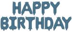Party Deco Фолиен балон надпис „Happy Birthday - тъмносин (FB6T-074)