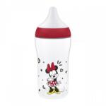 Nuk Biberon pentru bebe NUK Perfect Match cu control al temperaturii Disney Minnie 260 ml roșu