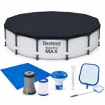 Brius Piscina cadru metalic Bestway Steel Pro MAX, 305x76 cm, cu toate accesoriile (BES56408+ACC) Piscina
