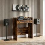 vidaXL DJ маса Опушен дъб 82 x 45 x 102 см Инженерна дървесина (8006752)