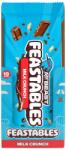 Lakomák Feastables MrBeast Crunch tejcsokoládé puffasztott rizzsel 60 g Teljes kiszerelés 10 darabból (24751 (2))