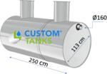 Custom Tanks Separator de grasimi 4 L/s (CST2500GRS)