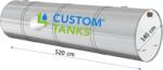 Custom Tanks Fosa septica ecologica 8000 L - 3 camere - Fosa 3 camere 8000 L (LT-8000-F)