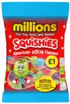 Milliók Millions Squishies rágós cukorkák savanyú gyümölcs ízekkel 130 g (27349)