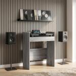 vidaXL DJ маса Сив Сонома 82 x 45 x 102 см Инженерна дървесина (8006753)
