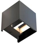 Techstar Aplica Exterior Techstar® LED Light CUBE , Putere 6W, Rezistenta la Apa si Praf, Alb Natural, 4000K, Aluminiu, Negru (SKU2627)