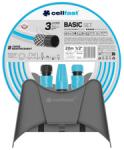 Cellfast Basic Set 3 rétegű locsolótömlő 1/2" 20 m + fali tartó (10-450) (10-450)