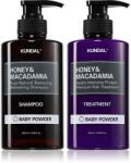 KUNDAL Honey & Macadamia Baby Powder szett száraz és sérült hajra