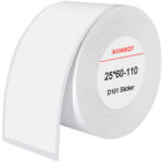 Niimbot termo matricák 25x60 mm, 110 db (fehér) (T25*60-110WHITE) - kontaktor