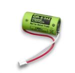 Panasonic elem (CR-2/3AZ, 1600mAh, lítium-mangán-oxid, ipari, csatlakozóval) 1db/csomag (CR-2/3AZWP)