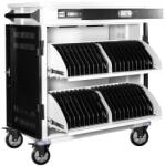 Power Technologies Statie de incarcare Power Technologies AC-PRO-II, pentru 40 device-uri, dimensiune maxima suportata 14 inch, metal (PRO-S40L-E)