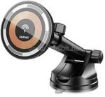 Dudao F12MAX+ autós tartó 15W, mágneses, FEKETE (GP-190641) (GP-190641)
